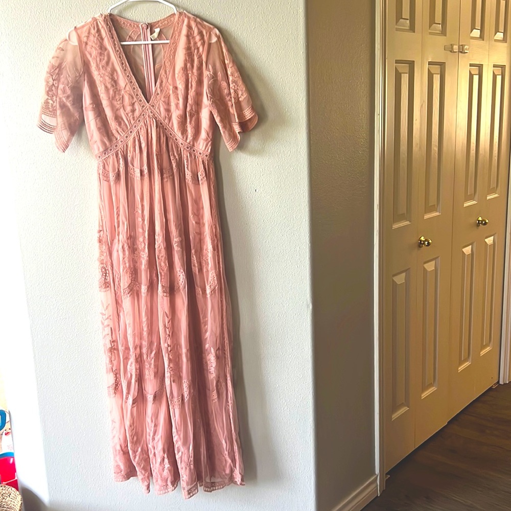 Pink Blush brand maternity dress - pink blush shade